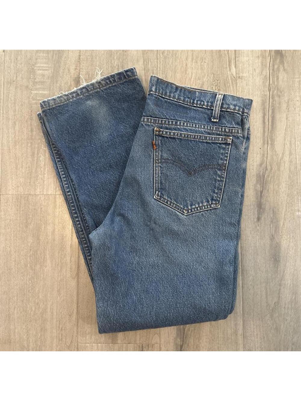 Levi's Men's Blue and Navy Jeans